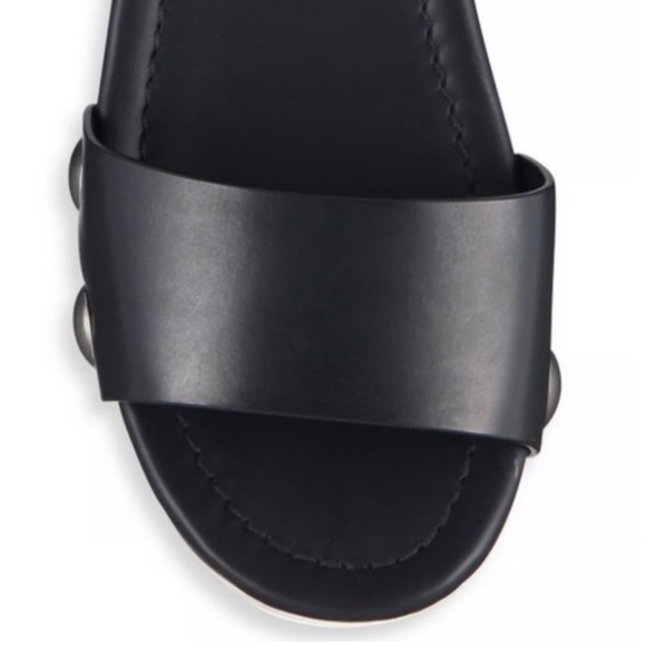 Like New Prada Platform Black Stud Sandal Wooden Clog Size 40 - Picture 5 of 11